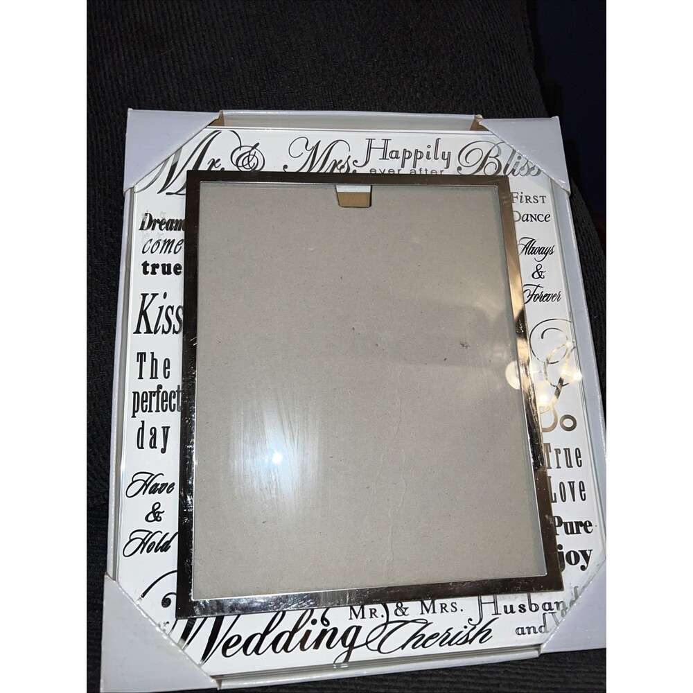 Malden Mr. & Mrs. Wedding Photo Frame 8x10 Glass